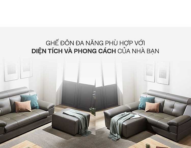 SF300A - GHẾ SOFA DA 3 CHỖ NGỒI