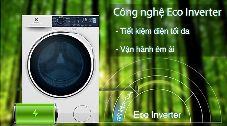 Động cơ EcoInverter-Máy giặt sấy Electrolux Inverter 9 kg EWW9024P5WB lồng ngang