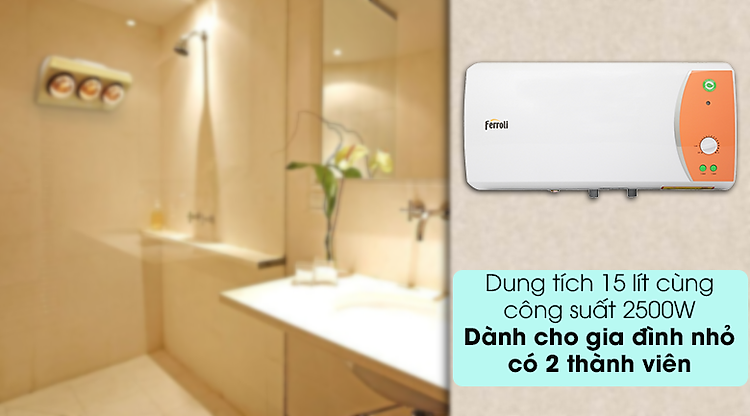 Dung tích bình chứa 30 lít - Bình nước nóng Ferroli VERDI 30L TE 30 lít