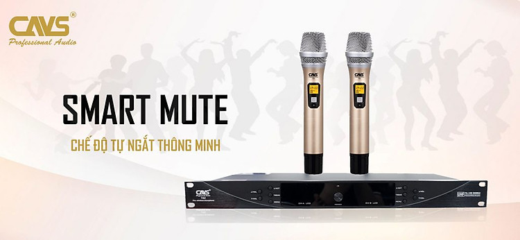 Micro Không Dây CAVS T4i chế độ tự ngắt thông minh