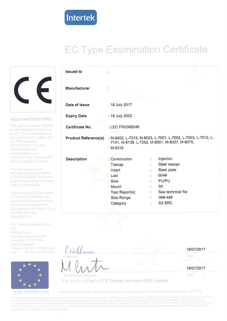 Giấy chứng nhận CE Marking