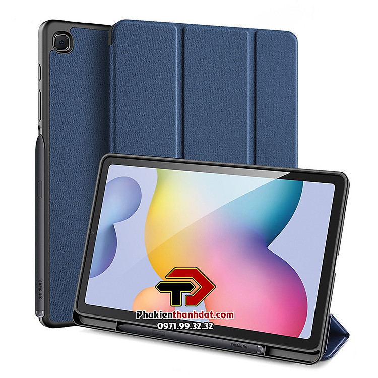Bao da cho Samsung Galaxy Tab S6 Lite 2022 P613/P619 chính hãng Dux Ducis Domo có ngăn đựng bút - Hàng chính hãng