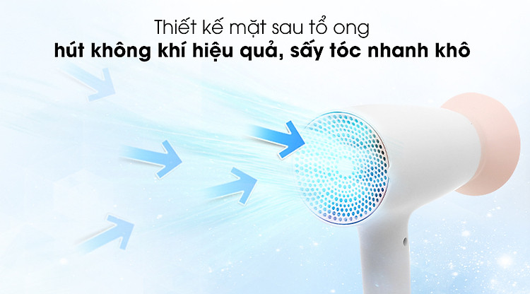 Mặt sau - Máy sấy tóc Philips BHD300/10