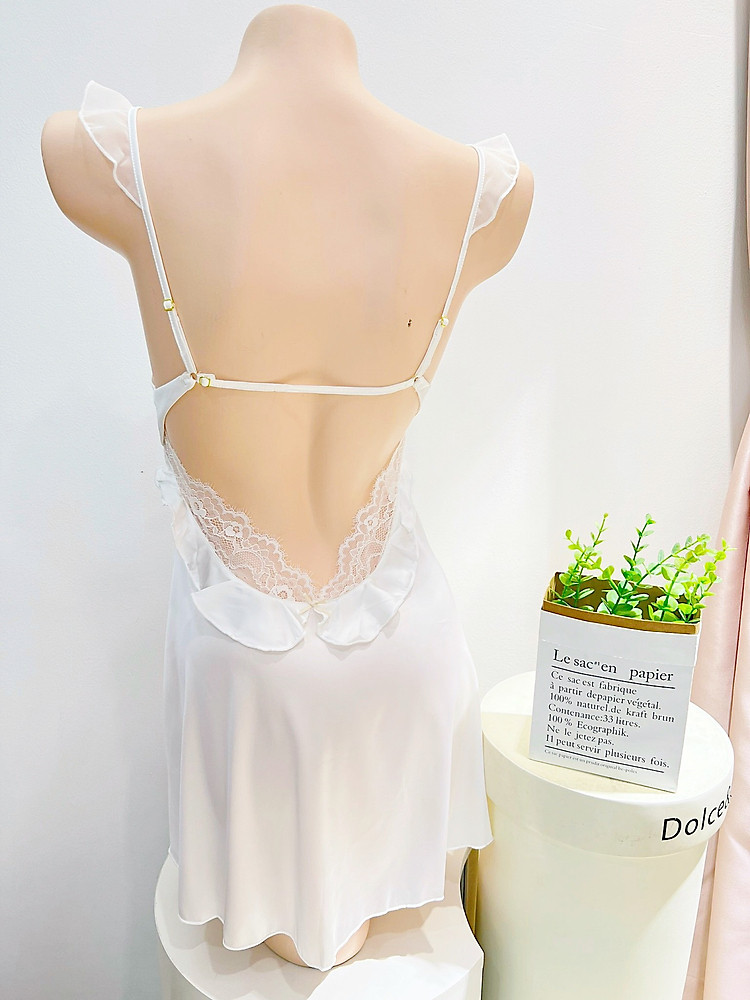 Váy Ngủ Lụa Satin Quyến Rũ