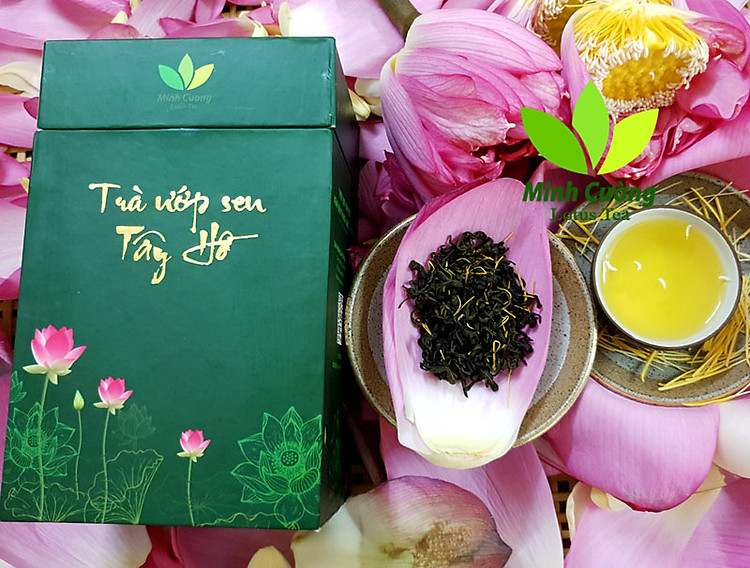 Hộp trà ướp sen Tây Hồ 100g