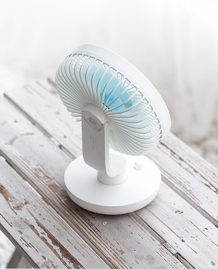 Xiaomi Uareliffe Quạt để bàn mini USB có thể sạc lại Thích hợp cho mùa hè Ngoài trời Điều chỉnh tốc độ lắc của đầu quạt