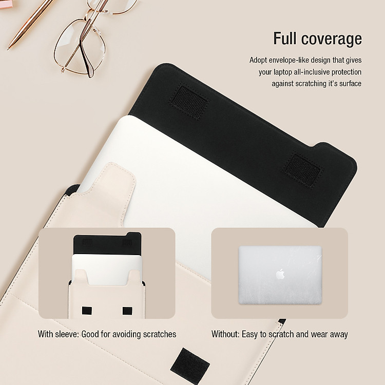 Bao da, Túi đựng Nillkin Versatile Laptop Sleeve Water Ripple 14inch 16inch dành cho Macbook Air / Macbook Pro 13 / Surface Laptop / Laptop 13.3inch / Macbook Pro 16 / Laptop 16inch / Laptop Asus / Dell XPS  - Hàng Nhập Khẩu