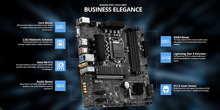 Mainboard MSI B560M-VDH WIFI