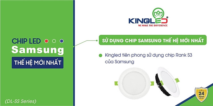 Chip led Samsung cho hiệu quả ánh sáng vượt trội