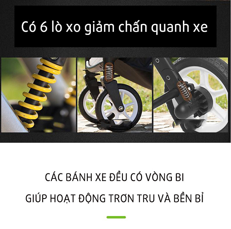 Siêu xe đẩy trẻ em 2 chiều 3 tư thế gấp gọn với nhiều quà tặng hấp dẫn