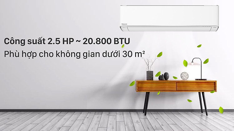 Máy lạnh Panasonic Inverter 2.5 HP CU/CS-XU24XKH-8 - Công suất