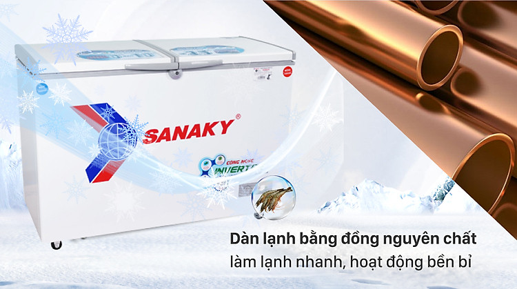 Tủ Đông Sanaky Inverter 365 Lít VH-5699W3 - Công nghệ làm lạnh