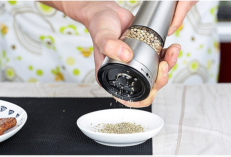 Máy xay tiêu, xay gia vị cầm tay bằng thép không gỉ Aturos ZX-S19