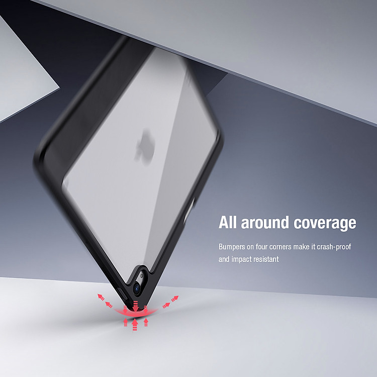 Bao da cho iPad Air 4 2020 10.9 inch Nillkin Bevel Leather Case (Có khe cắm bút Apple Pencil) - Hàng Nhập Khẩu