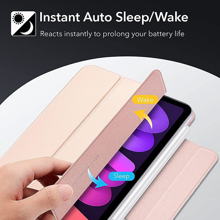 Bao Da Dành Cho iPad Mini 6 / iPad Mini 7 ESR Rebound Magnetic Slim Case - Hàng Nhập Khẩu
