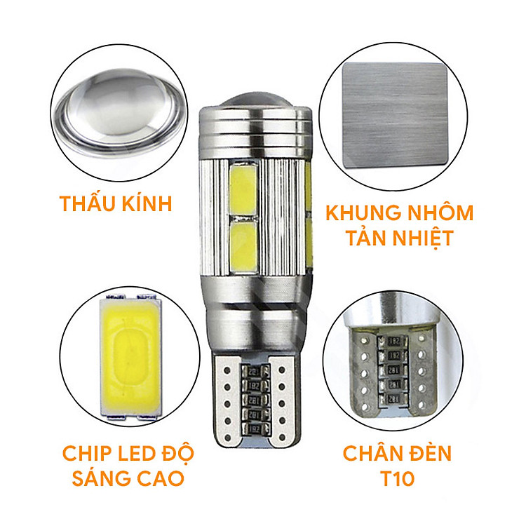 Đèn led chân T10 T105630-10