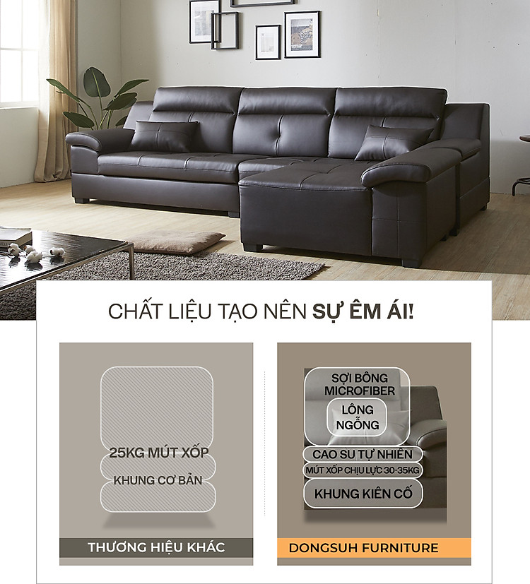 sf315 - ghế sofa da thật 4 chỗ ngồi kèm đôn không tay 18