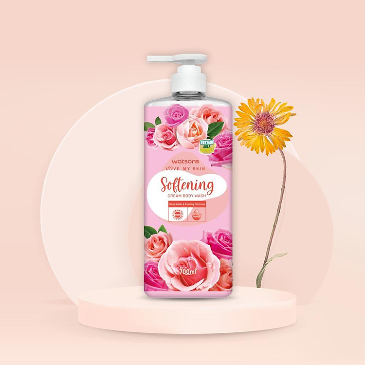 Watsons Love My Skin Softening Cream Body Wash 700ml