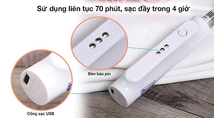 Thời gian sử dụng - sạc của Mặt nạ chăm sóc da Face Lite Rio FCLT