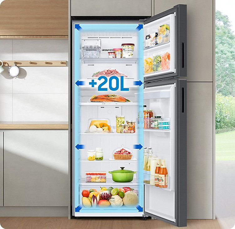 Tủ lạnh Samsung Bespoke Inverter 305 lít RT31CB56248ASV dung tích lớn