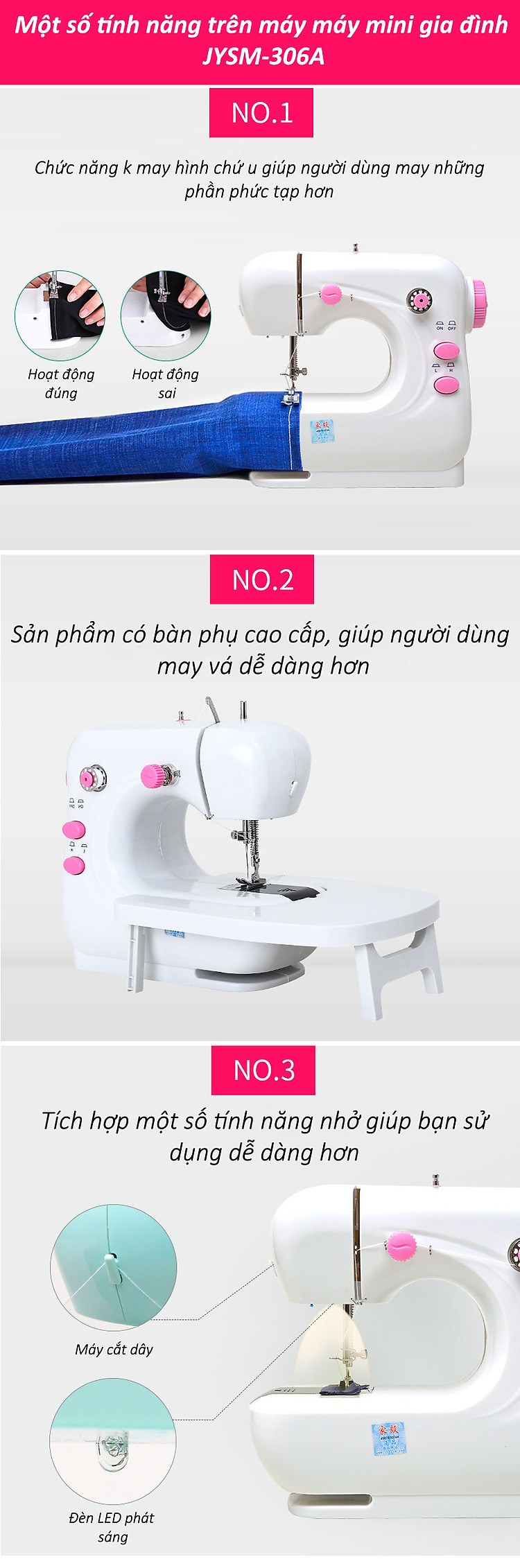 Máy máy mini gia đình JYSM-306A