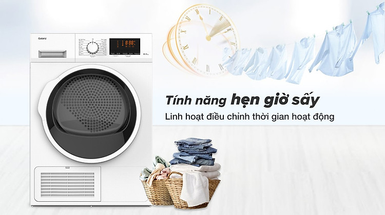 Máy sấy ngưng tụ 8 kg Galanz DC-80S5C - Tiện ích