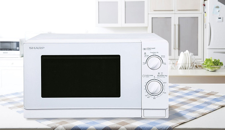 Lò vi sóng Sharp 20 Lít R-201VN-W Đường nét gọn gàng, vẻ đẹp tinh tế