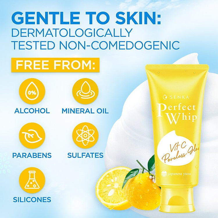Senka Perfect Whip Vit C Poreless Glow