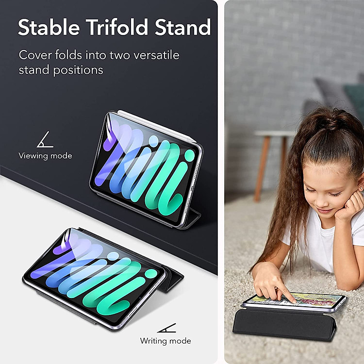 Bao Da Dành Cho iPad Mini 6 / iPad Mini 7 ESR Rebound Magnetic Slim Case - Hàng Nhập Khẩu