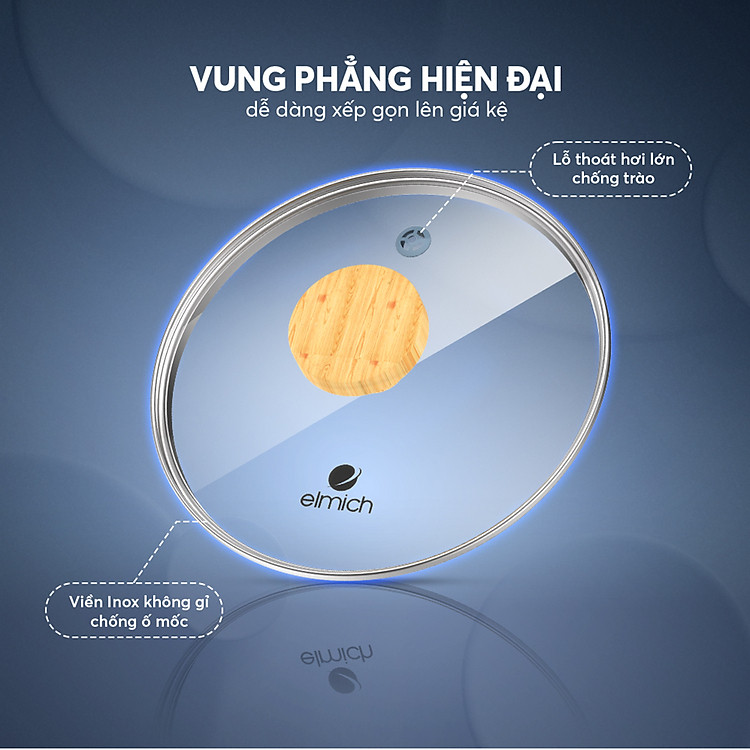 Nồi chống dính vân gỗ Elmich Nature EL-5206MG 12 El 5206mg Profile 11