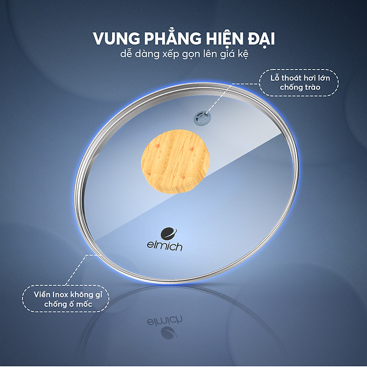 Nồi chống dính vân gỗ Elmich Nature EL-5206MG 12 El 5206mg Profile 11