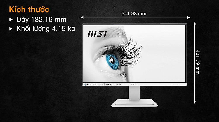 MSI PRO MP243XW kích thước