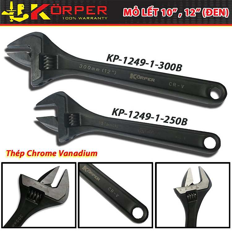 Mỏ Lết Korper KP-1249-1-250B 1