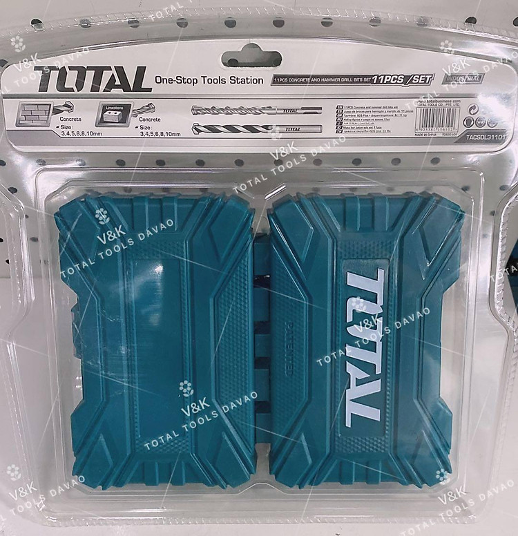 BỘ MŨI KHOAN BÊ TÔNG VÀ MŨI DÙNG CHO MÁY KHOAN BÚA SDS TOTAL TACSDL31101