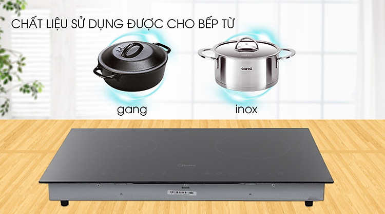 Kén nồi - Bếp từ hồng ngoại Midea MC-IHD361