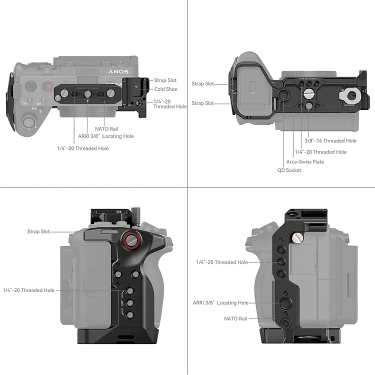 Smallrig Cage for Sony FX30 FX3 4138 04