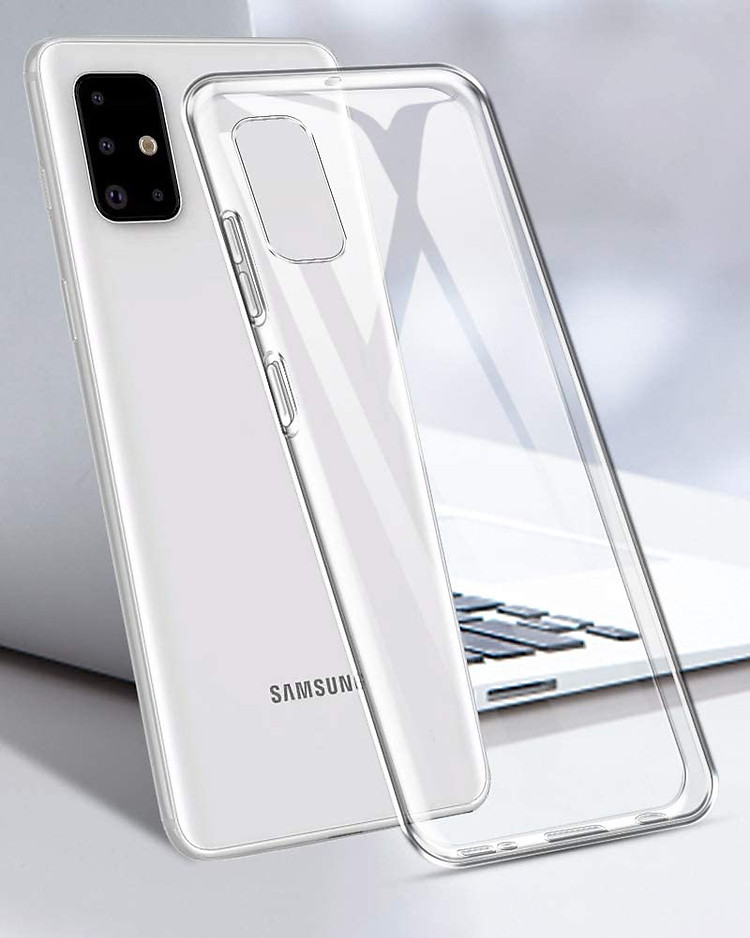 Ốp lưng dẻo silicon cho Samsung Galaxy A71 hiệu Ultra Thin (siêu mỏng 0.6mm, chống trầy, chống bụi) - Hàng nhập khẩu