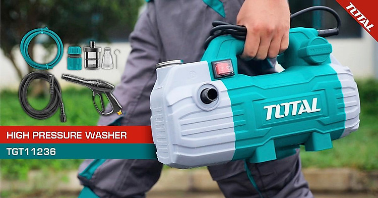 MÁY RỬA XE 1500W 100BAR TOTAL TGT11236 - HÀNG CHÍNH HÃNG