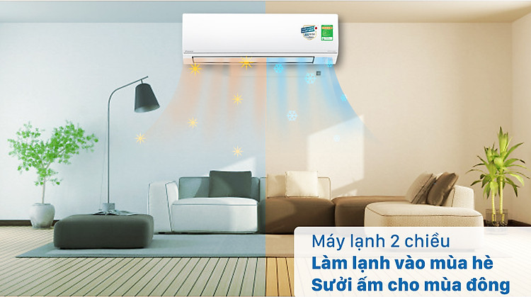 Máy lạnh 2 chiều Daikin Inverter 2 HP FTHF50VVMV - Làm lạnh và sưởi ấm