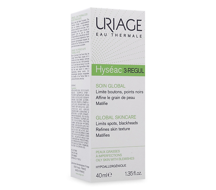 Kem dưỡng giảm mụn Uriage Hyseac 3-Regul Global Skincare nhập khẩu từ Pháp
