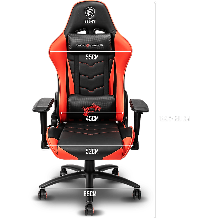 Kích thước Ghế Gaming MSI Chairs MAG CH120