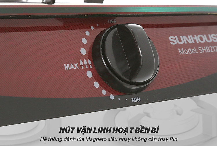 BẾP GAS ĐƠN SUNHOUSE SHB212KG 4