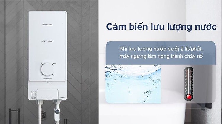 Cảm biến lưu lượng nước - Máy nước nóng Panasonic DH-4MP1VW 4500W
