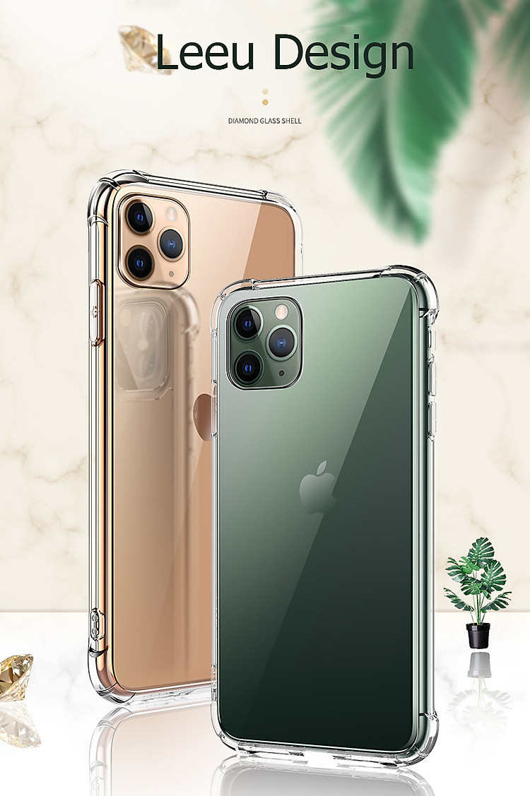 Ốp Hybrid TPU + Kính Cường Lực Leeu Design dành cho iPhone 11 / 11 Pro / 11 Pro Max _ Hàng Nhập Khẩu
