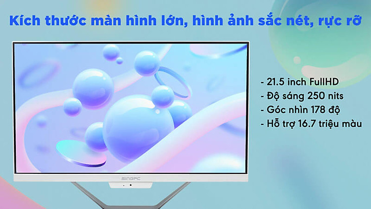 Máy tính All In One SingPC M22Ki582-W