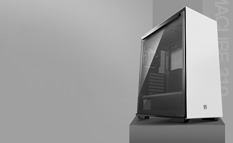 DEEPCOOL GAMERSTORM MACUBE310 WH ATX Mid Tower Case side view