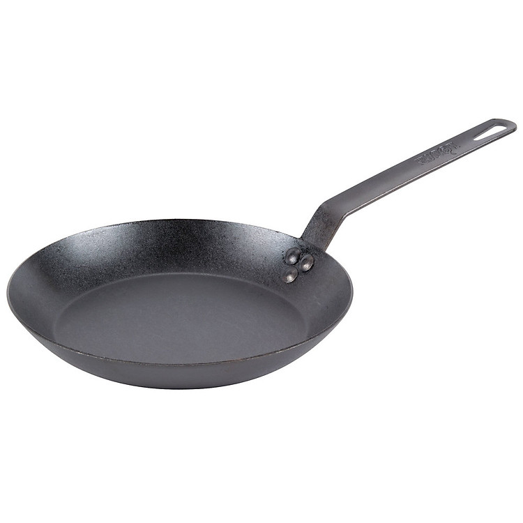 Lodge CRS12 French Style Pre-Seasoned 12" Carbon Steel Fry Pan 1