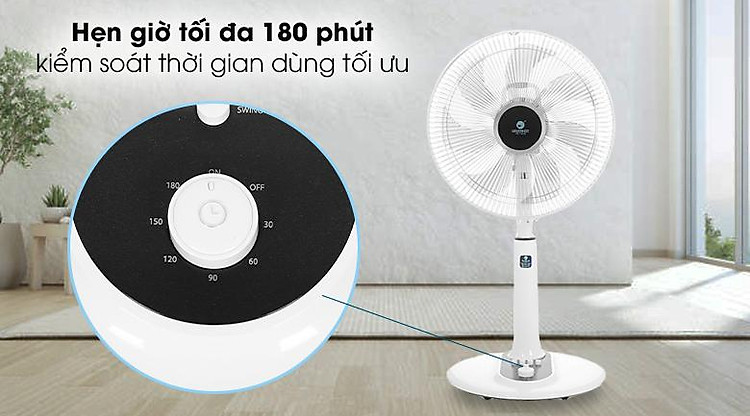 Quạt lửng Hawokoo FAH-010 - Chế độ hẹn giờ