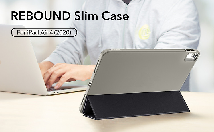 Bao da cho iPad Air 4 2020 10.9 Inch ESR Rebound Slim Smart Case - Hàng Nhập Khẩu