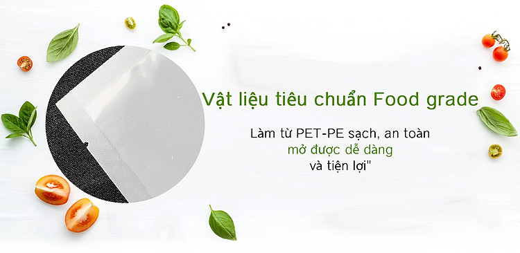 Túi chân không B1D làm theo tiêu chuẩn thực phẩm